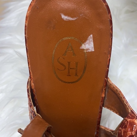 Ash Orange Snakeskin Caged Sandals size 10 - Picture 7 of 9